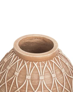 Vaso da fiori DOMOKOS Ceramica 38 cm Marrone chiaro