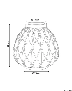 Vaso da fiori DOMOKOS Ceramica 38 cm Marrone chiaro