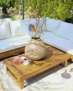 Vaso da fiori DOMOKOS Ceramica 38 cm Marrone chiaro