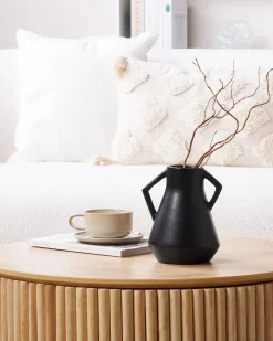 Vaso da fiori FERMI Ceramica 20 cm Nero