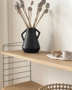 Vaso da fiori FERMI Ceramica 20 cm Nero