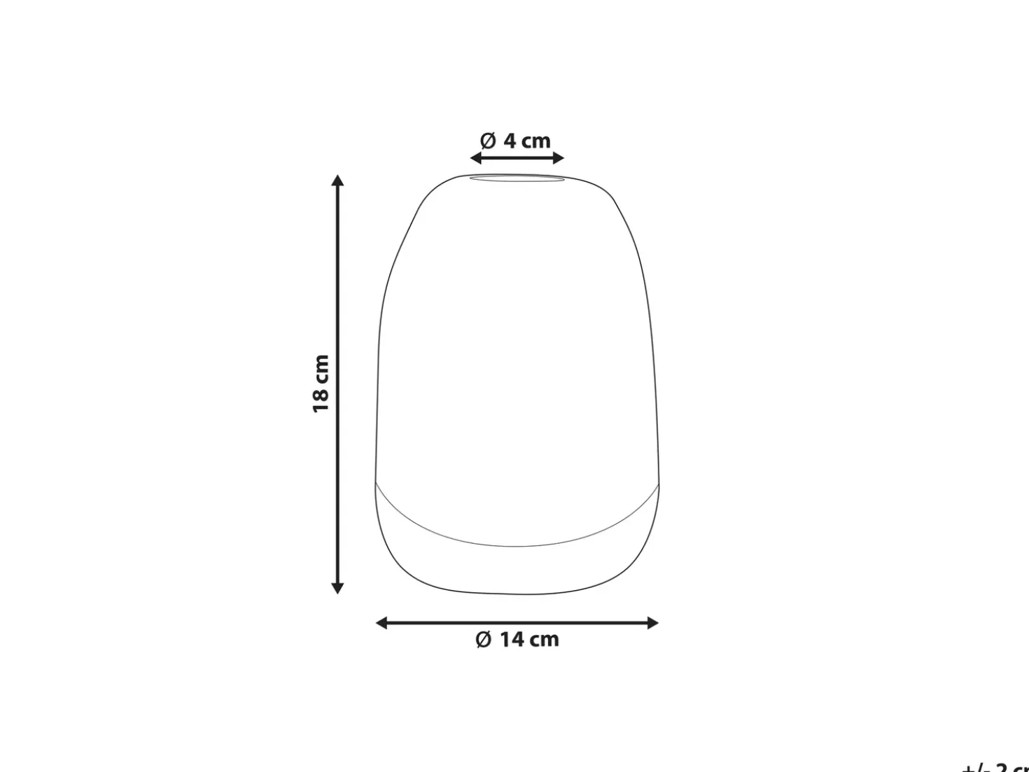 Vaso da fiori FYSKA Vetro 18 cm Grigio scuro