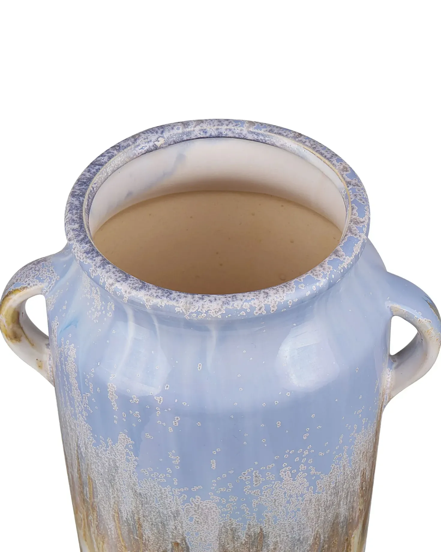 Vaso da fiori GERRHA Gres porcellanato 25 cm Azzurro