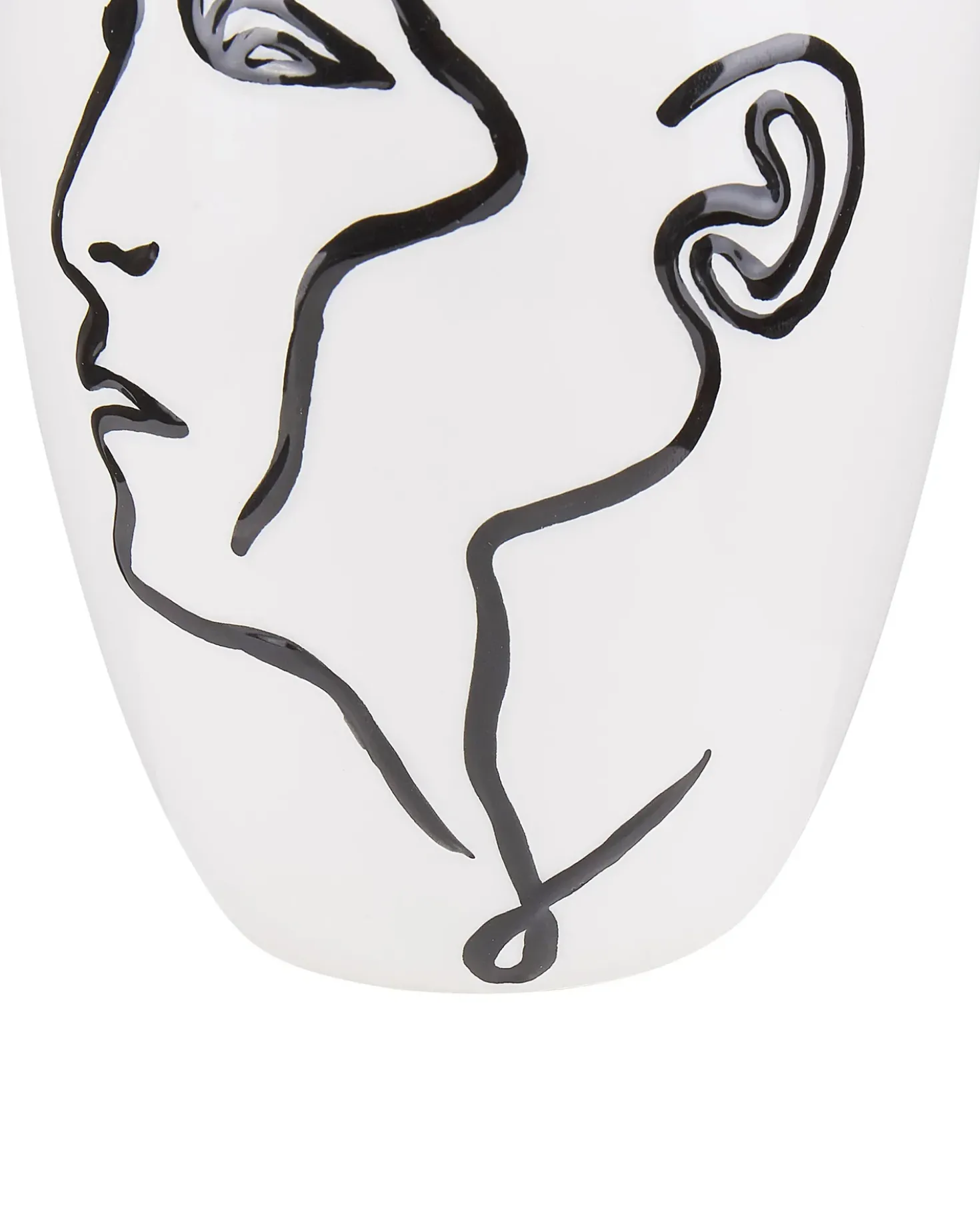 Vaso da fiori HELIKE Gres porcellanato 23 cm Bianco