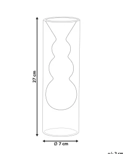 Vaso da fiori KALOCHI Vetro 27 cm Turchese