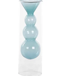 Vaso da fiori KALOCHI Vetro 27 cm Turchese