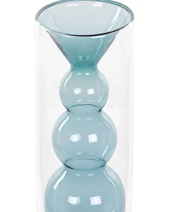 Vaso da fiori KALOCHI Vetro 27 cm Turchese