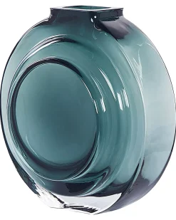 Vaso da fiori KAPELI Vetro 15 cm Turchese