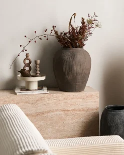 Vaso da fiori KATERINI 40 cm Marrone
