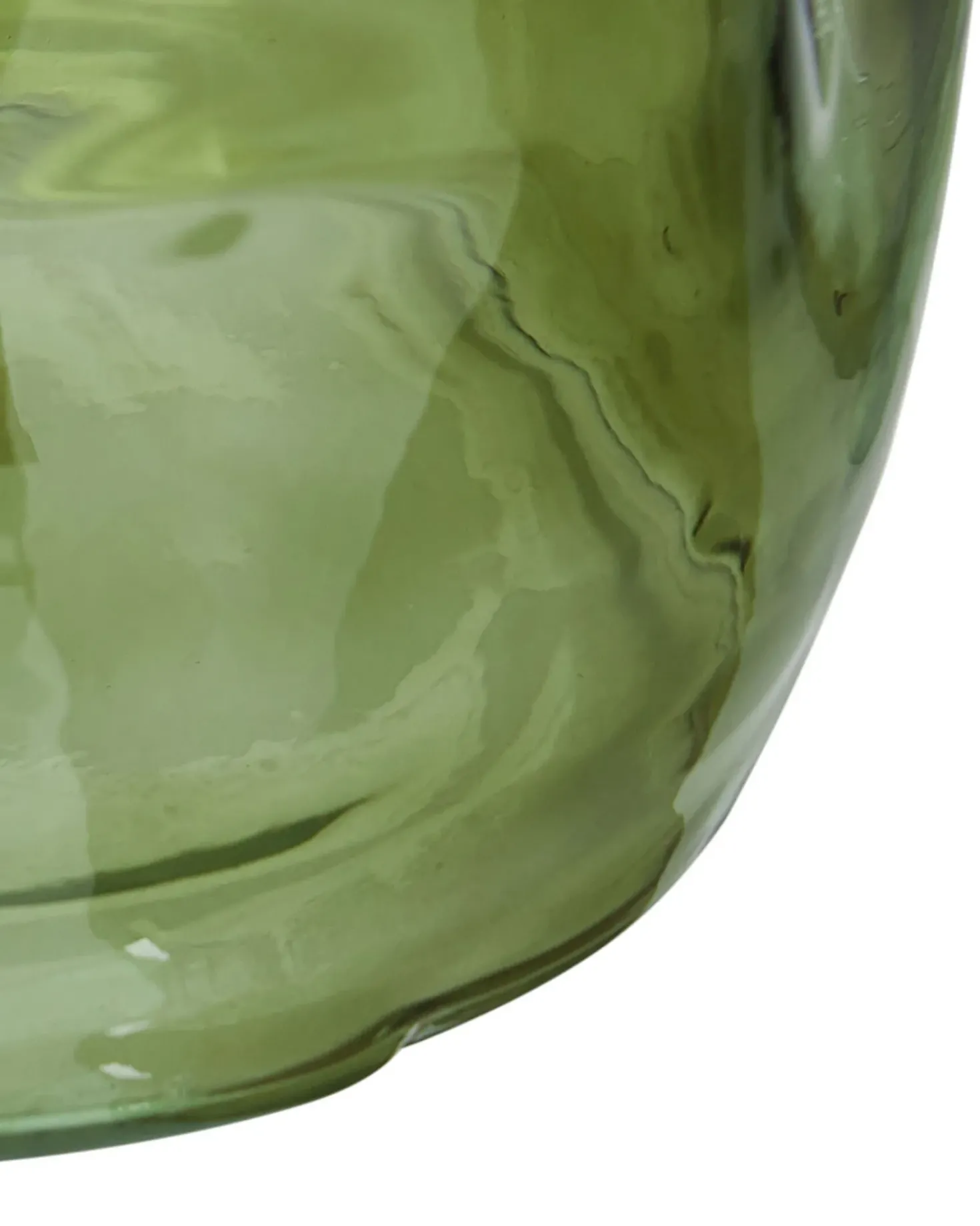 Vaso da fiori KERALA Vetro 30 cm Verde oliva
