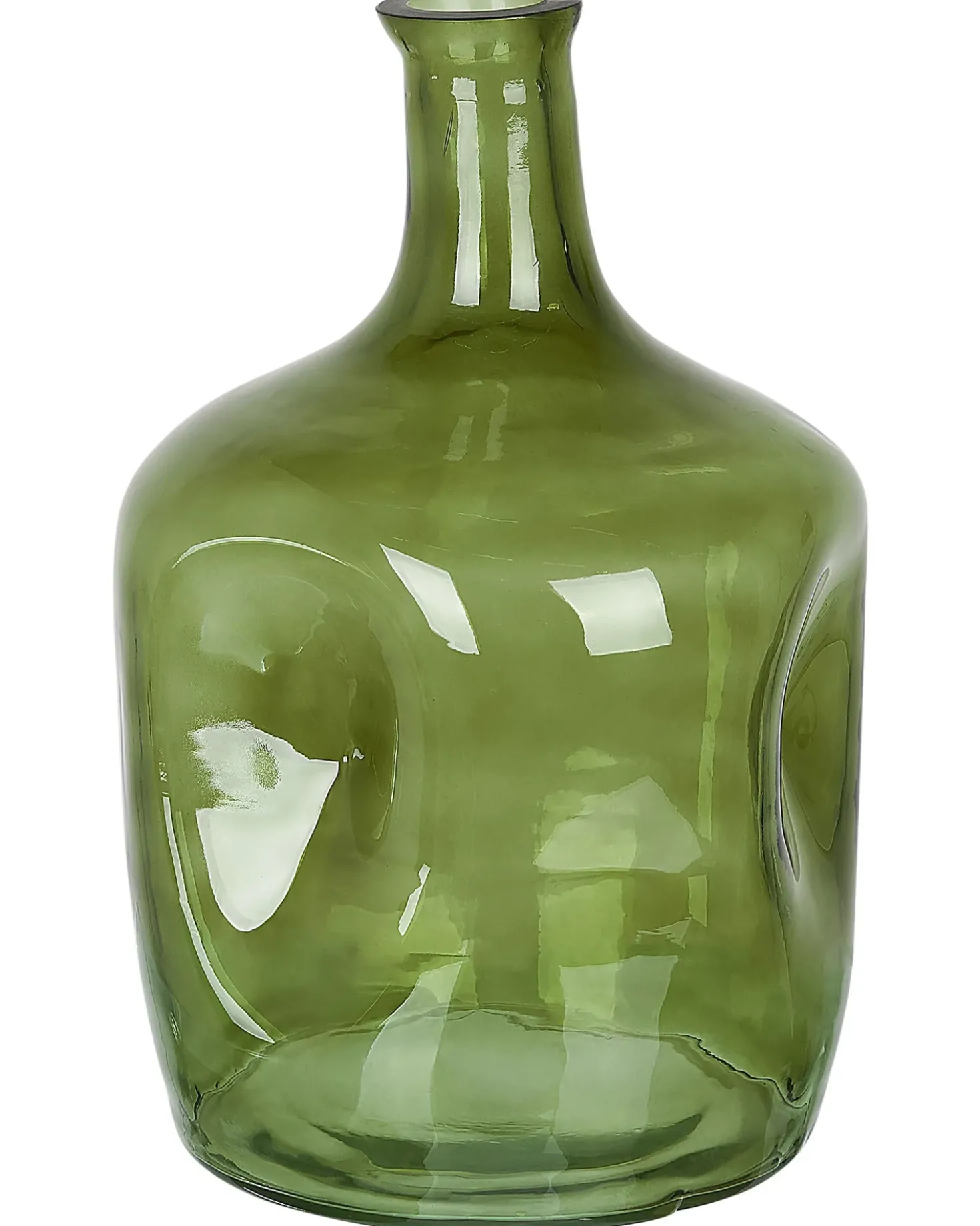 Vaso da fiori KERALA Vetro 30 cm Verde oliva