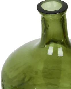 Vaso da fiori KERALA Vetro 30 cm Verde oliva