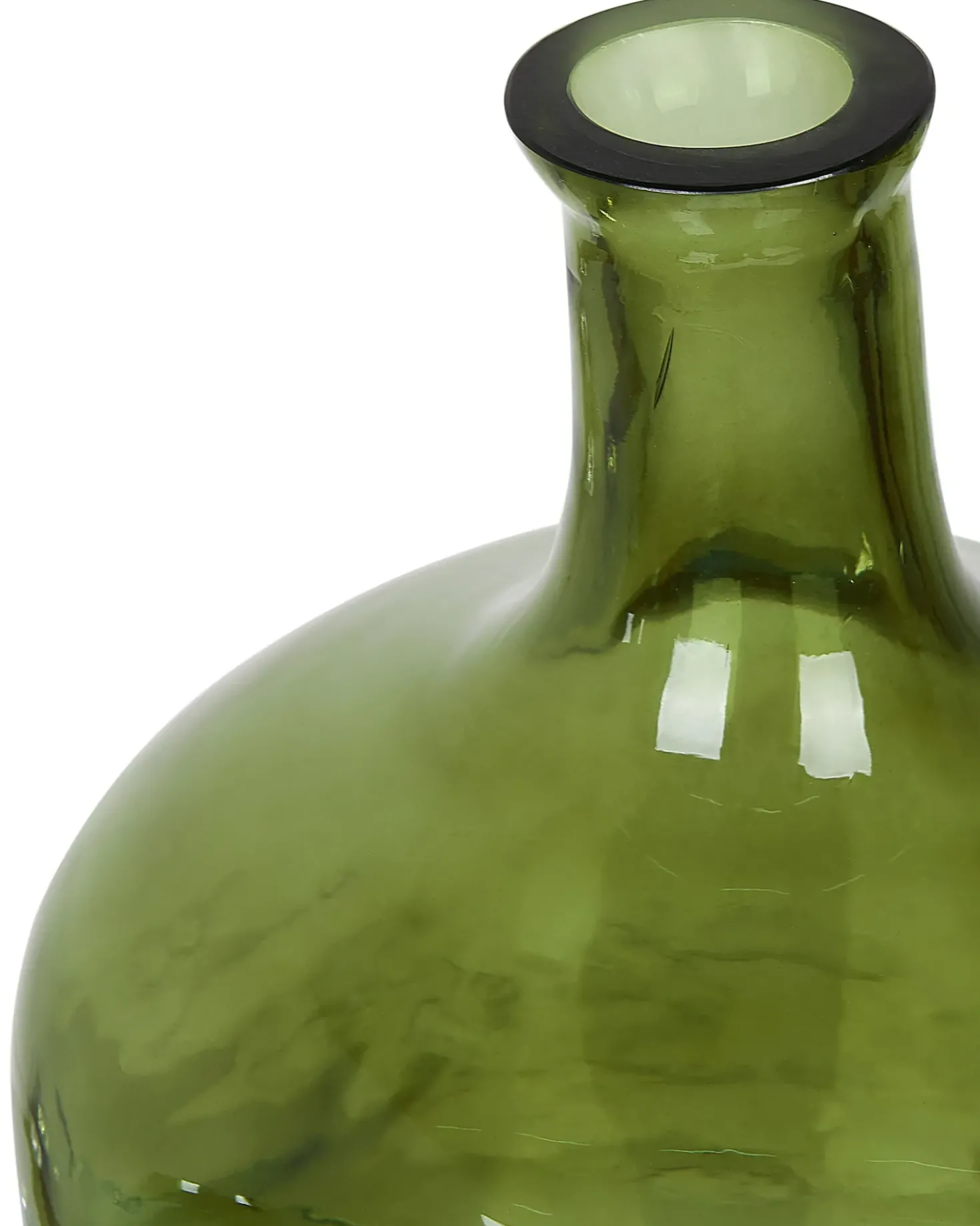 Vaso da fiori KERALA Vetro 30 cm Verde oliva