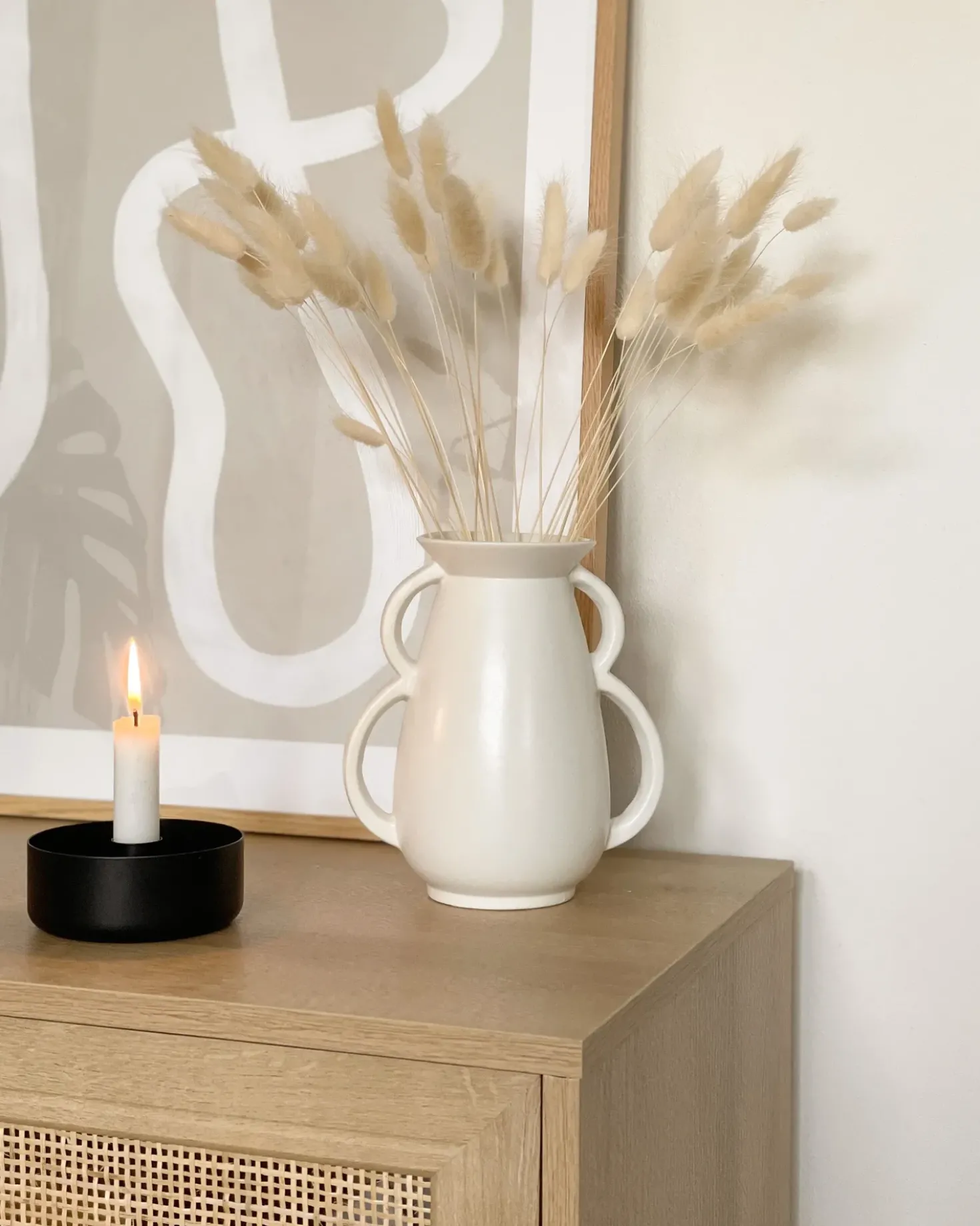 Vaso da fiori KOROPI Ceramica 19 cm Bianco