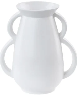 Vaso da fiori KOROPI Ceramica 19 cm Bianco