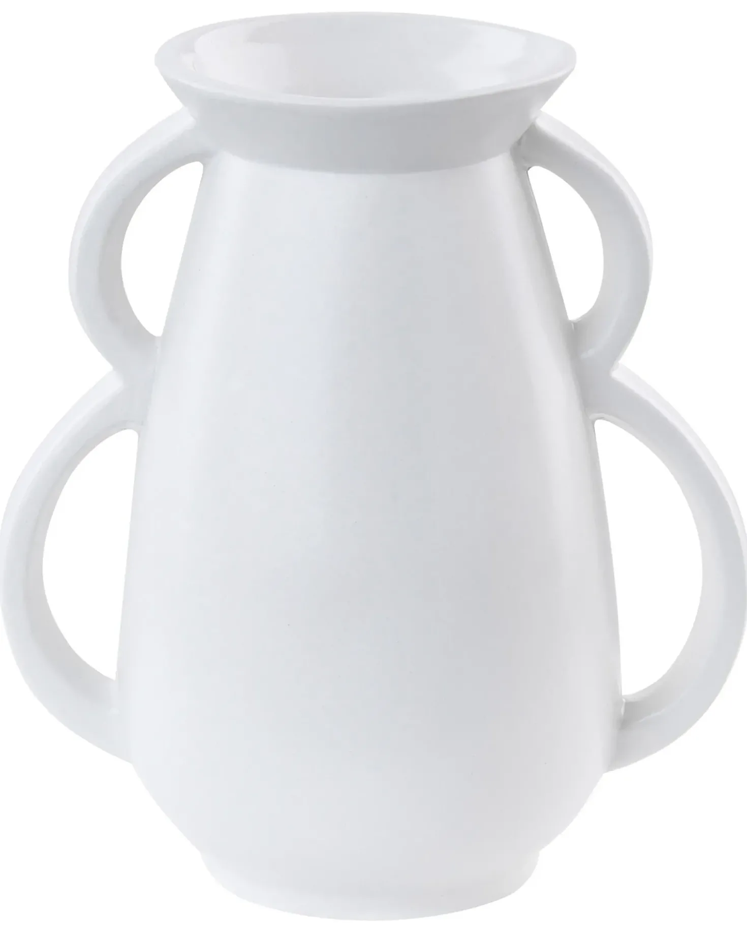Vaso da fiori KOROPI Ceramica 19 cm Bianco
