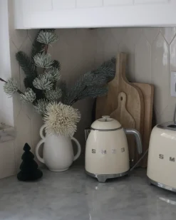 Vaso da fiori KOROPI Ceramica 19 cm Bianco