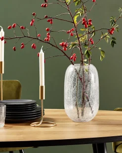 Vaso da fiori KYRAKALI Vetro 28 cm Trasparente