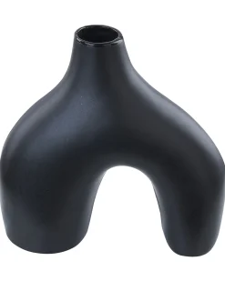 Vaso da fiori LAMIA Ceramica 30 cm Nero
