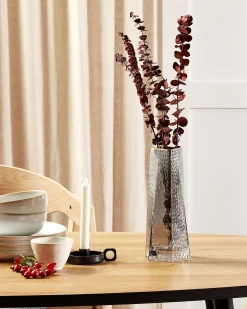 Vaso da fiori LILAIA Vetro 27 cm Grigio