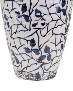 Vaso da fiori MALLIA Gres porcellanato 20 cm Bianco