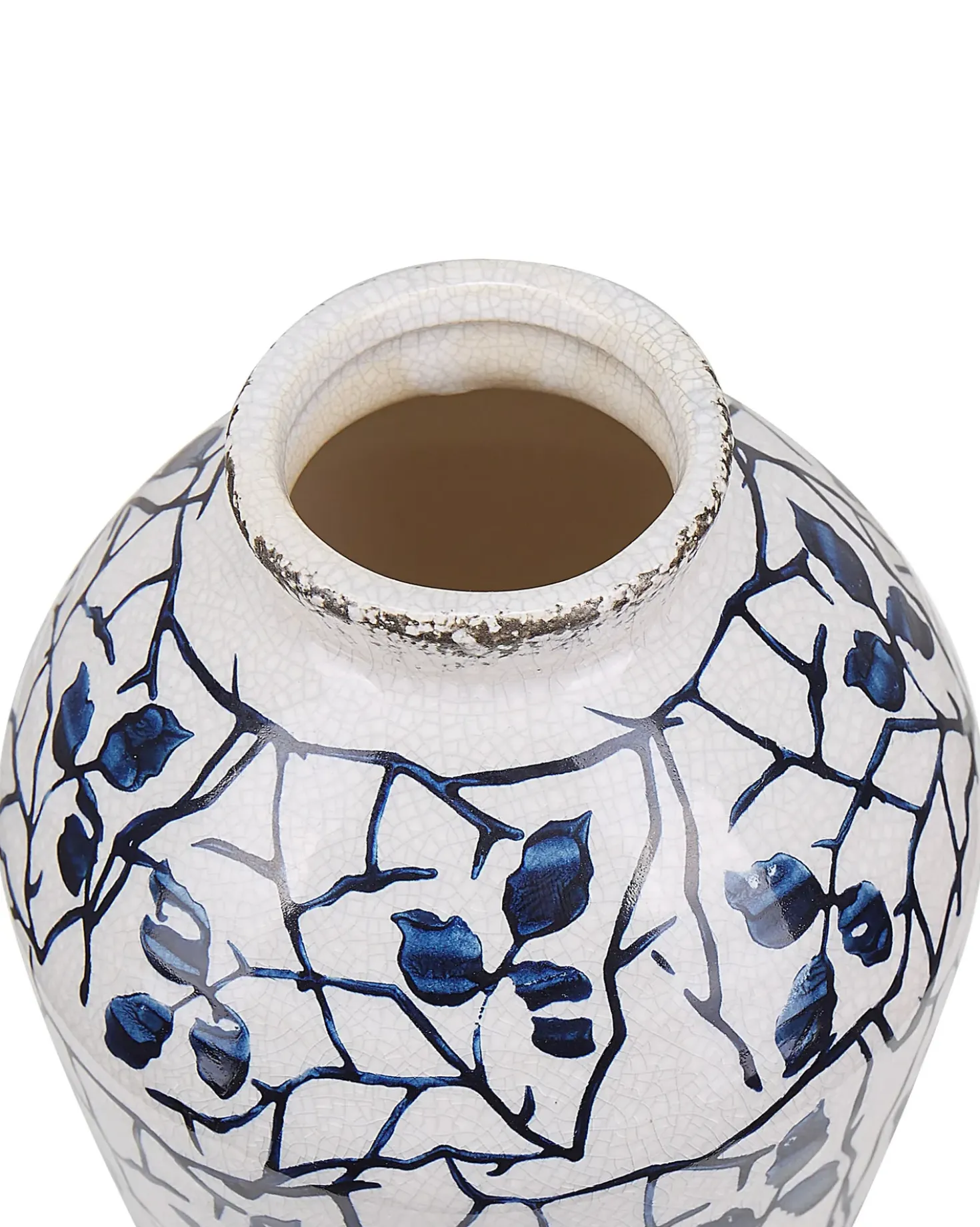 Vaso da fiori MALLIA Gres porcellanato 22 cm Bianco