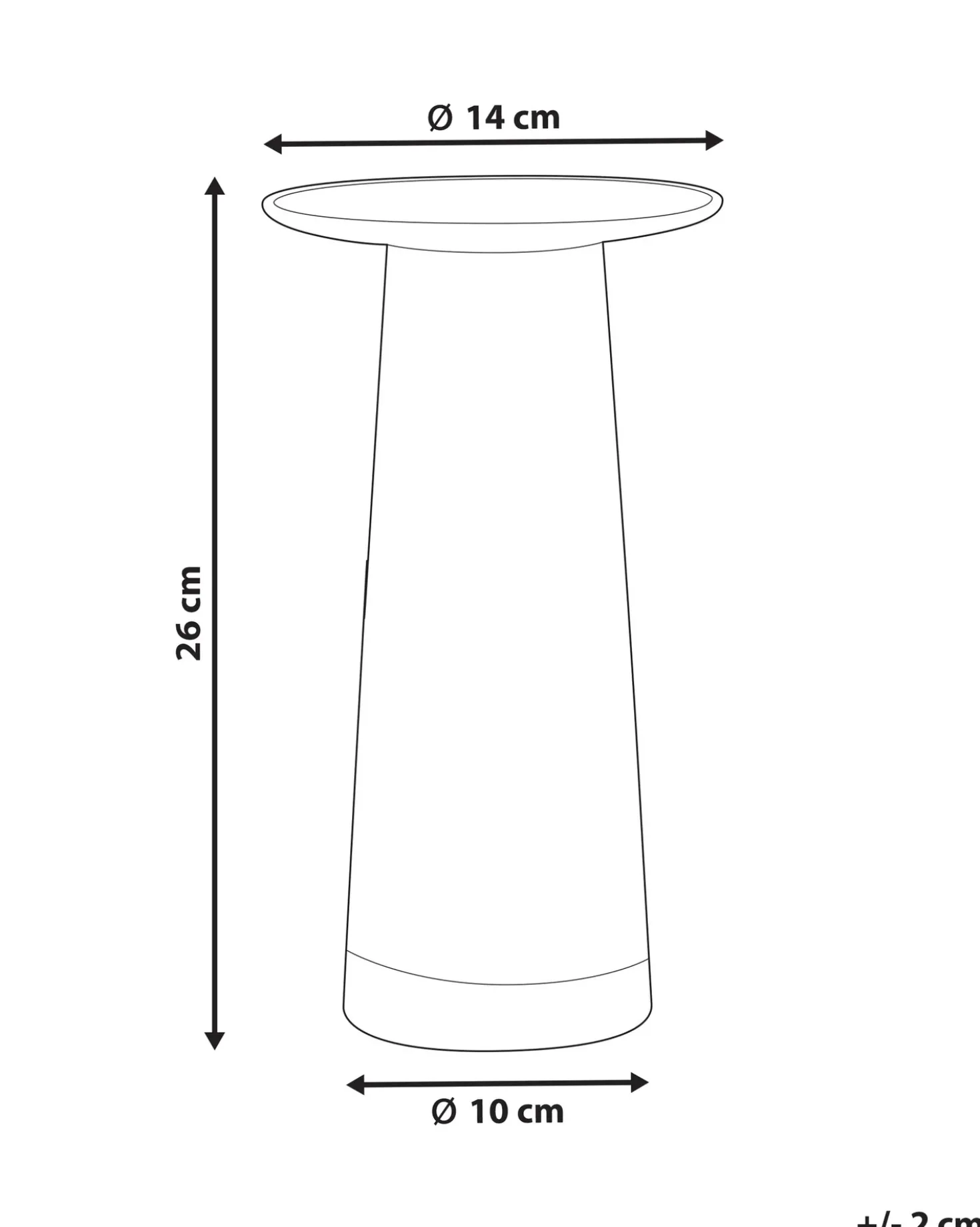 Vaso da fiori MANNA Vetro 26 cm Trasparente