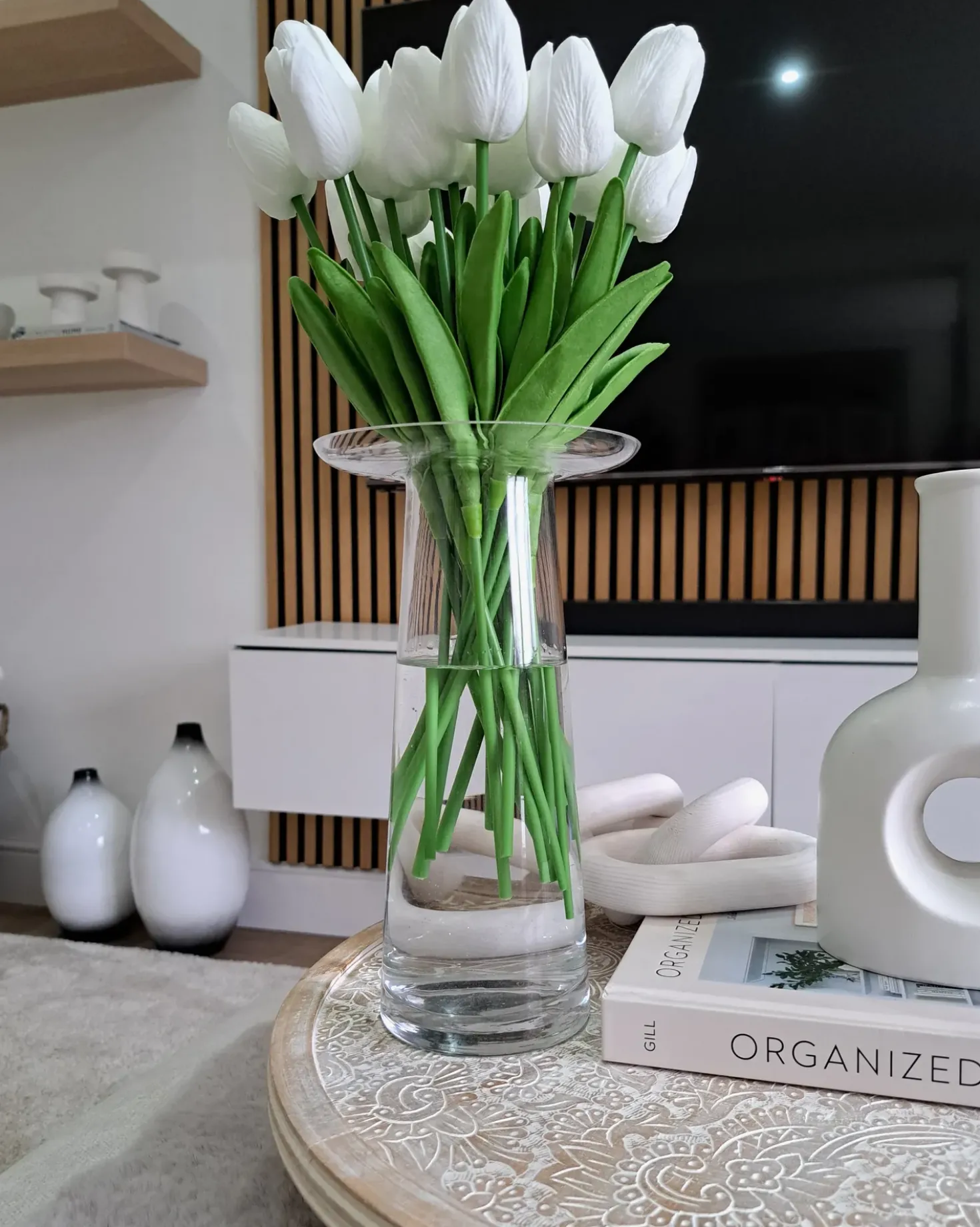 Vaso da fiori MANNA Vetro 26 cm Trasparente