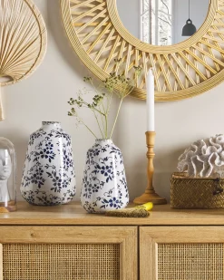 Vaso da fiori MARONEIA Gres porcellanato 25 cm Bianco