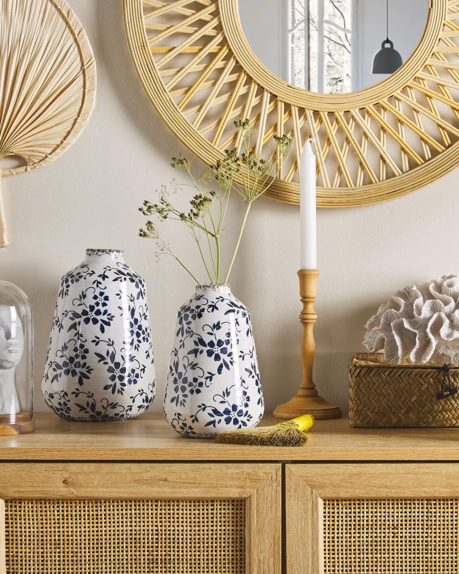 Vaso da fiori MARONEIA Gres porcellanato 25 cm Bianco
