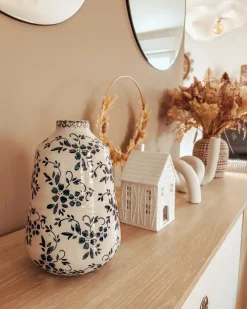Vaso da fiori MARONEIA Gres porcellanato 25 cm Bianco