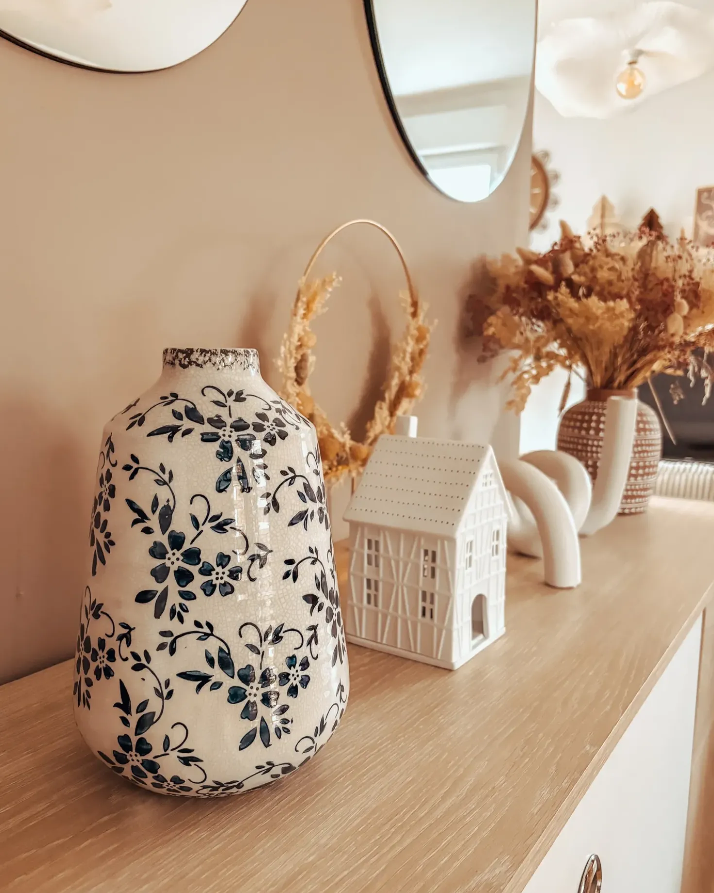 Vaso da fiori MARONEIA Gres porcellanato 25 cm Bianco