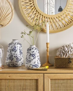 Vaso da fiori MARONEIA Gres porcellanato 20 cm Bianco