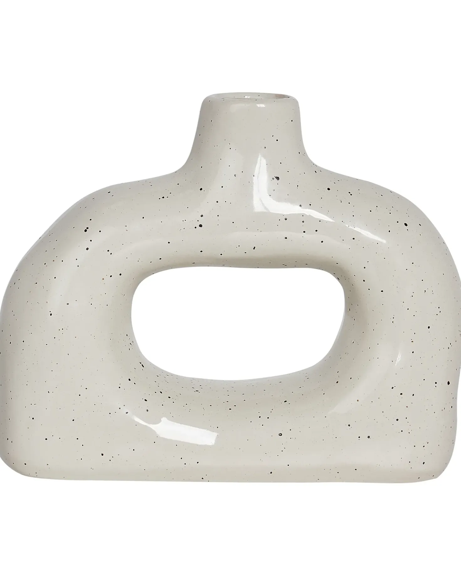 Vaso da fiori MOONEYE Gres porcellanato 19 cm Bianco sporco
