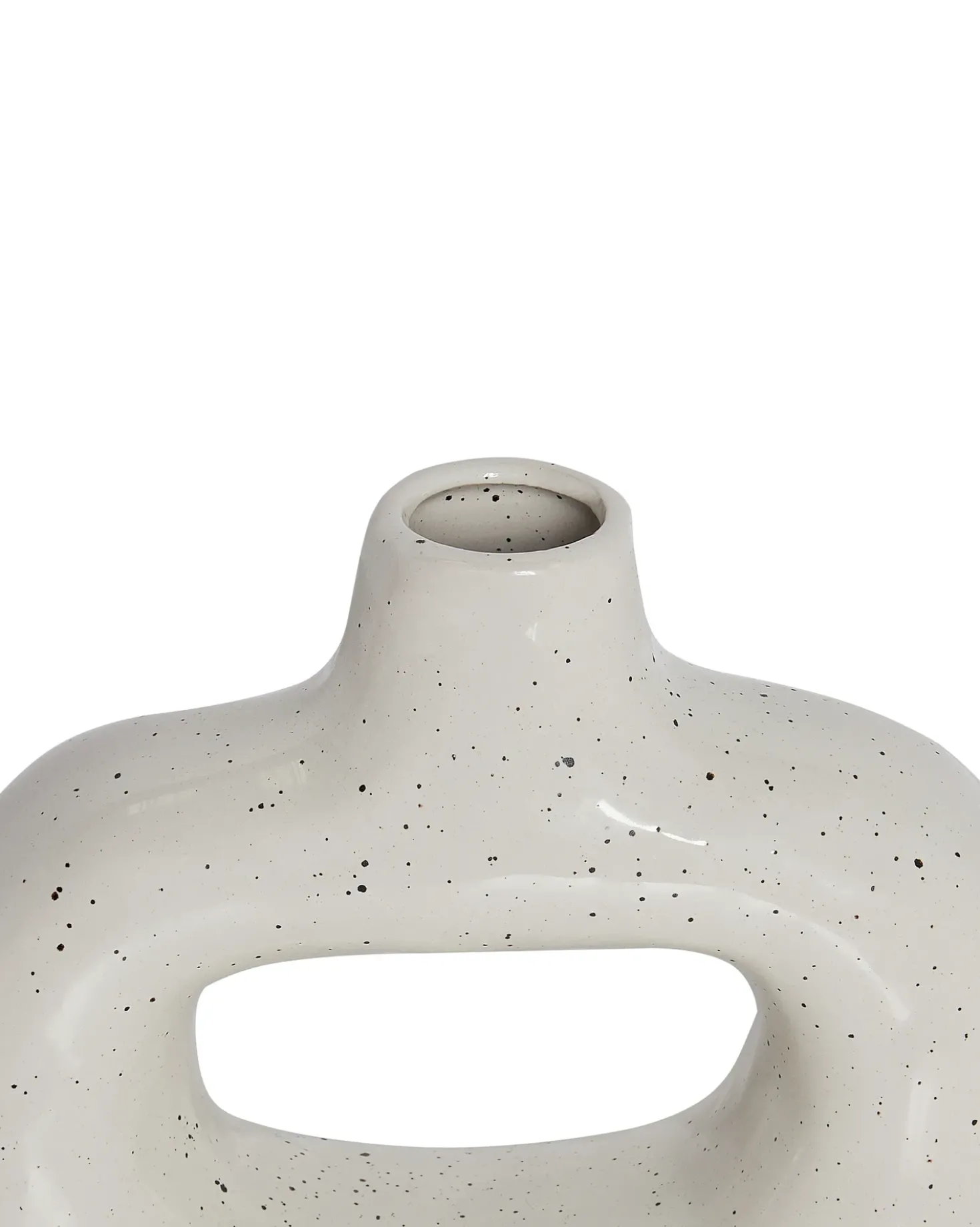 Vaso da fiori MOONEYE Gres porcellanato 19 cm Bianco sporco