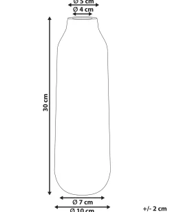 Vaso da fiori MULAI Gres porcellanato 30 cm Bianco