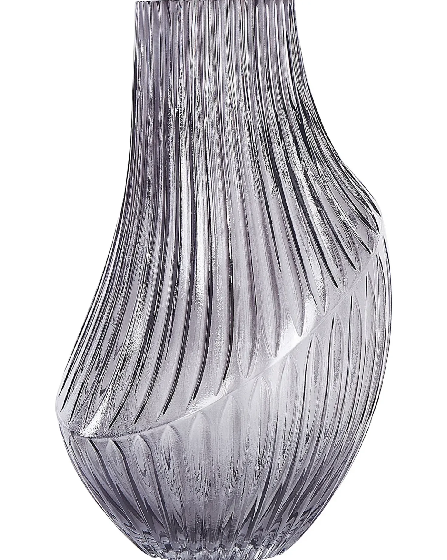 Vaso da fiori MYRSINA Vetro 36 cm Grigio