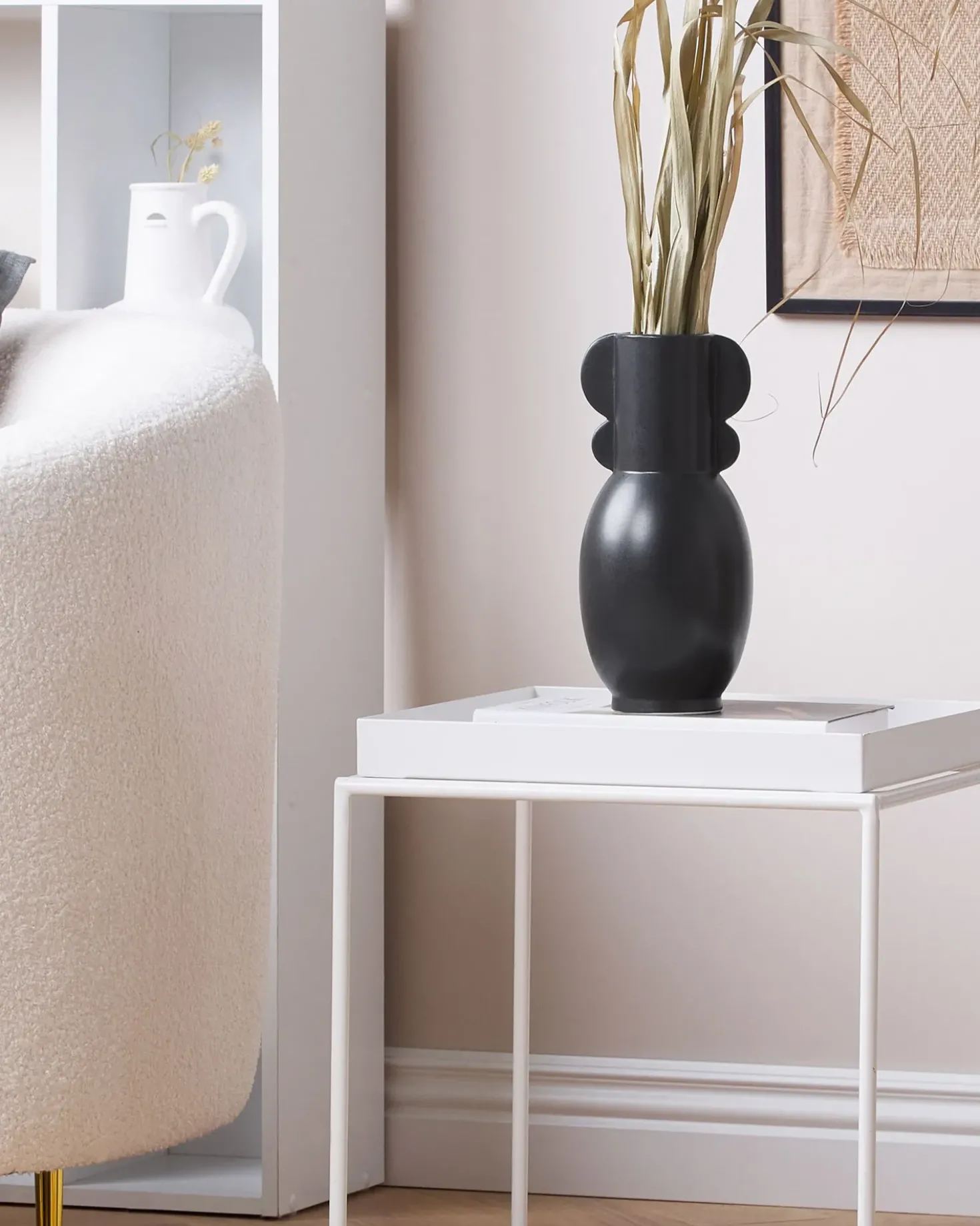Vaso da fiori MYTILENE Ceramica 29 cm Nero