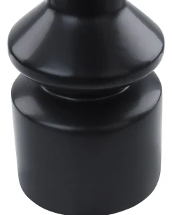 Vaso da fiori PEANIA Ceramica 30 cm Nero