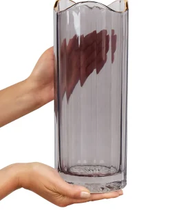 Vaso da fiori PERDIKI Vetro 30 cm Grigio