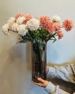 Vaso da fiori PERDIKI Vetro 30 cm Grigio