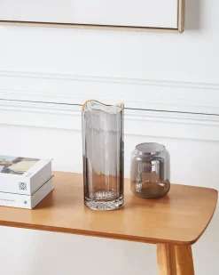 Vaso da fiori PERDIKI Vetro 30 cm Grigio