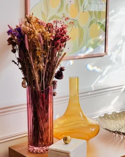 Vaso da fiori PERDIKI Vetro 30 cm Rosa
