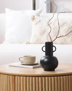 Vaso da fiori PEREA Ceramica 26 cm Nero
