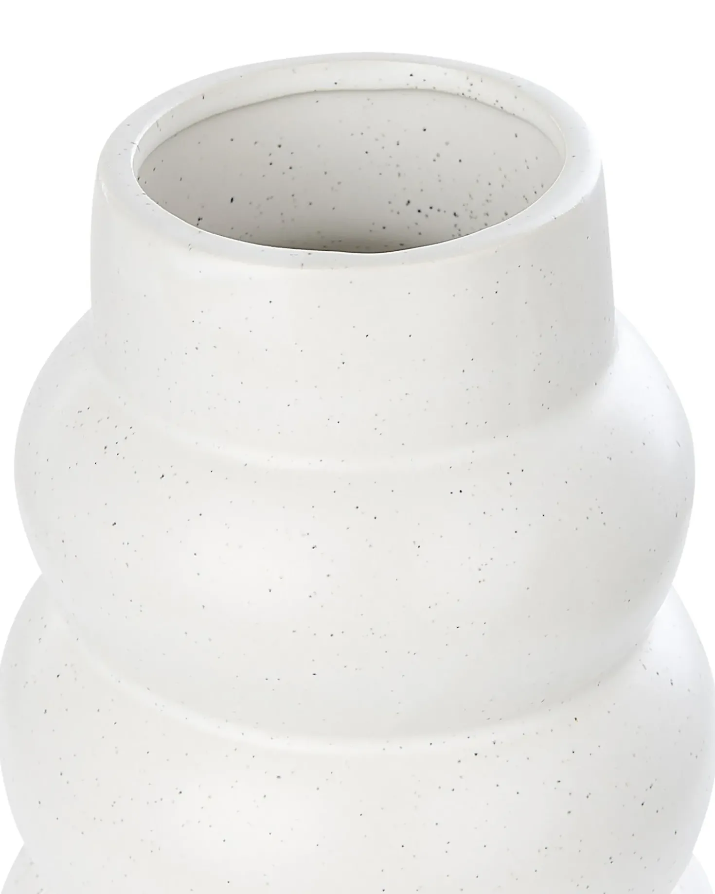 Vaso da fiori PIREAS Gres porcellanato 22 cm Bianco