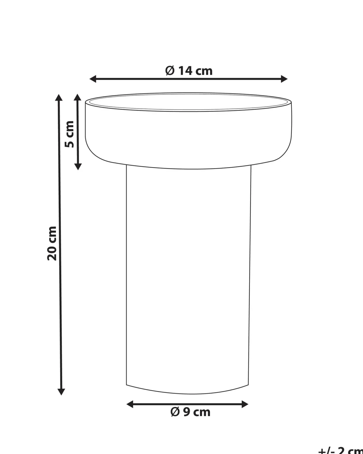 Vaso da fiori PLATANIA Vetro 20 cm Arancione