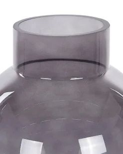 Vaso da fiori POLYDROSOS Vetro 22 cm Grigio