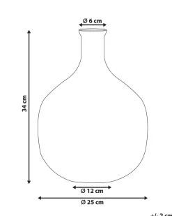 Vaso da fiori RAZALA Vetro 34 cm Multicolore