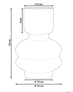 Vaso da fiori RODIA Vetro 24 cm Trasparente