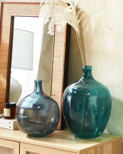 Vaso da fiori ROTI Vetro 39 cm Turchese